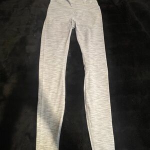 Lululemon Gray Striped Leggings